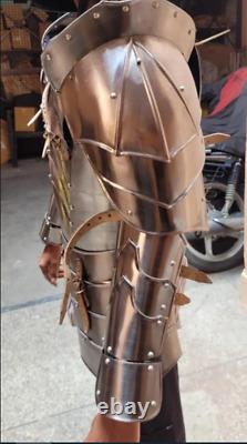 Medieval Knight Wearable Half Suit Of Armor Crusader Gothic Body Armor Suit