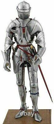 Medieval Knight Wearable Suit Of Armor Crusader Combat Full Body Armor Home Deco