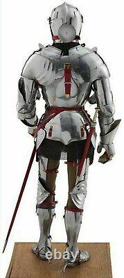 Medieval Knight Wearable Suit Of Armor Crusader Combat Full Body Armor Home Deco
