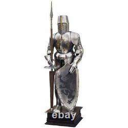 Medieval Knight Wearable Suit Of Armor Crusader Combat Full Body Armor LO24