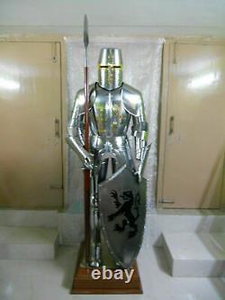 Medieval Knight Wearable Suit Of Armor Crusader Combat Full Body Armor LO24