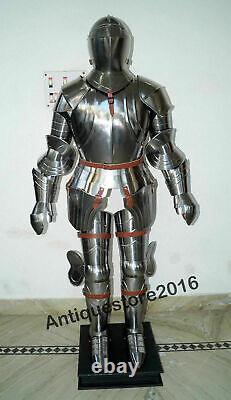 Medieval Knight Wearable Suit Of Armor Crusader Combat Full Body Armor LO36