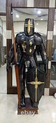 Medieval Knight Wearable Suit Of Armor Crusader Combat Full Body Armour