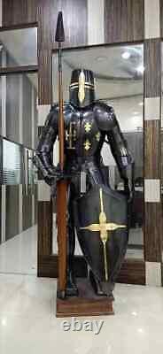 Medieval Knight Wearable Suit Of Armor Crusader Combat Full Body Armour