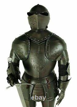 Medieval Knight Wearable Suit Of Armor Crusader Combat Full Body Armour 1