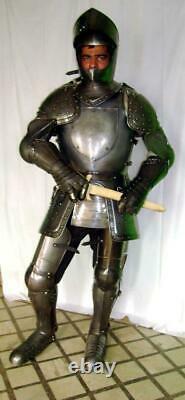 Medieval Knight Wearable Suit Of Armor Crusader Combat Full Body Armour AR07
