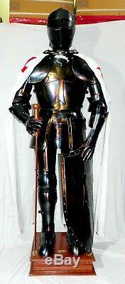 Medieval Knight Wearable Suit Of Armor Crusader Combat Full Body Armour AR21