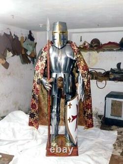 Medieval Knight Wearable Suit Of Armor Crusader Combat Full Body Armour AR22
