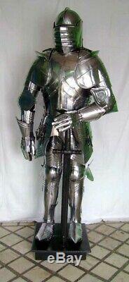 Medieval Knight Wearable Suit Of Armor Crusader Combat Full Body Armour AR24