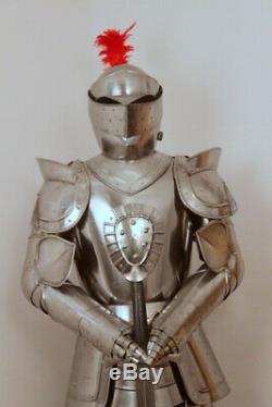Medieval Knight Wearable Suit Of Armor Crusader Combat Full Body Armour AR28