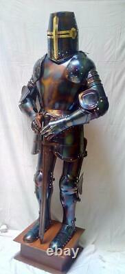 Medieval Knight Wearable Suit Of Armor Crusader Combat Full Body Armour AR29