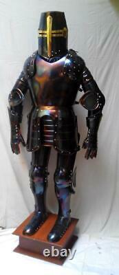 Medieval Knight Wearable Suit Of Armor Crusader Combat Full Body Armour AR29