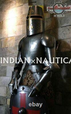Medieval Knight Wearable Suit Of Armor Crusader Combat Full Body Armour AR35