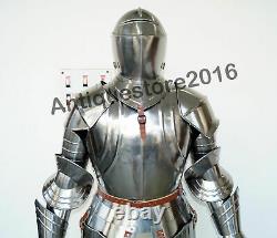 Medieval Knight Wearable Suit Of Armor Crusader Combat Full Body Armour AR44