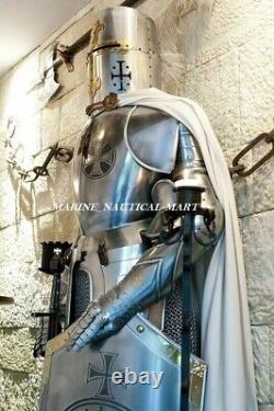 Medieval Knight Wearable Suit Of Armor Crusader Combat Full Body Armour AR45