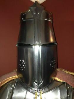 Medieval Knight Wearable Suit Of Armor Crusader Combat Full Body Armour AR45