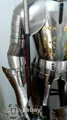 Medieval Knight Wearable Suit Of Armor Crusader Combat Full Body Armour Big Gift