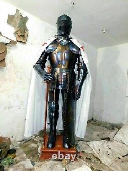 Medieval Knight Wearable Suit Of Armor Crusader Combat Full Body Armour C4