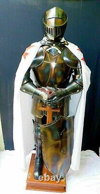 Medieval Knight Wearable Suit Of Armor Crusader Combat Full Body Armour C4