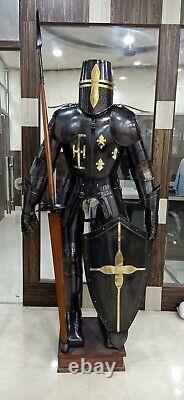 Medieval Knight Wearable Suit Of Armor Crusader Combat Full Body Armour CA25