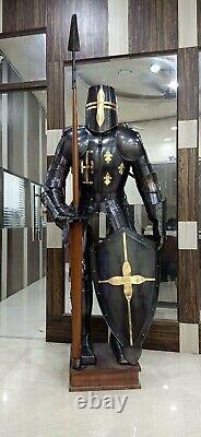 Medieval Knight Wearable Suit Of Armor Crusader Combat Full Body Armour CA25