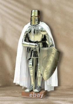 Medieval Knight Wearable Suit Of Armor Crusader Combat Full Body Armour Costume
