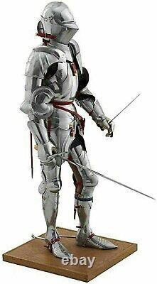 Medieval Knight Wearable Suit Of Armor Crusader Combat Full Body Armour Decor