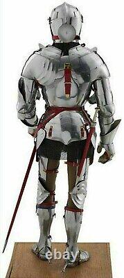 Medieval Knight Wearable Suit Of Armor Crusader Combat Full Body Armour Decor