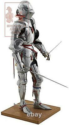 Medieval Knight Wearable Suit Of Armor Crusader Combat Full Body Armour SCA