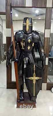 Medieval Knight Wearable Suit Of Armor Crusader Combat Full Body Armour Suit