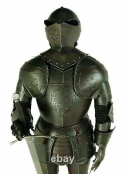Medieval Knight Wearable Suit Of Armor Crusader Combat Full Body Armour Working
