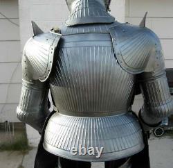 Medieval Knight Wearable Suit Of Armor Crusader Combat Rare Body Armour Costume