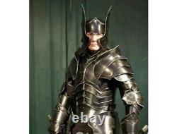 Medieval Knight Wearable Suit Of Armor Crusader Full Body Armour With Horn T2
