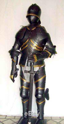 Medieval Knight Wearable Suit Of Armor Crusader Gothic Full Body Armour AC04