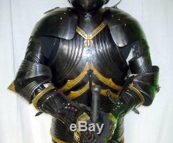 Medieval Knight Wearable Suit Of Armor Crusader Gothic Full Body Armour AC04