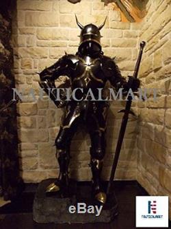 Medieval Knight Wearable Suit Of Armor Crusader Gothic Full Body Armour AC07