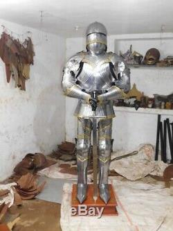 Medieval Knight Wearable Suit Of Armor Crusader Gothic Full Body Armour AG02