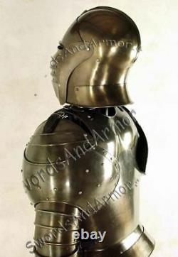 Medieval Knight Wearable Suit Of Armor Crusader Gothic Full Body Armour AG07