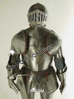 Medieval Knight Wearable Suit Of Armor Crusader Gothic Full Body Armour AG08