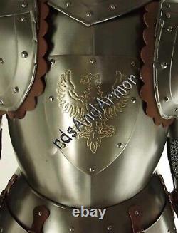 Medieval Knight Wearable Suit Of Armor Crusader Gothic Full Body Armour AG08