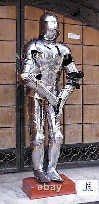 Medieval Knight Wearable Suit Of Armor Crusader Gothic Full Body Armour AG12