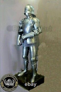 Medieval Knight Wearable Suit Of Armor Crusader Gothic Full Body Armour Costume