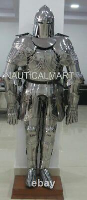 Medieval Knight Wearable Suit Of Armor Crusader Gothic Full Body Armour LO44
