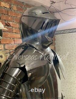 Medieval Knight Wearable Suit Of Armor Crusader Gothic Full Body Armour Movies