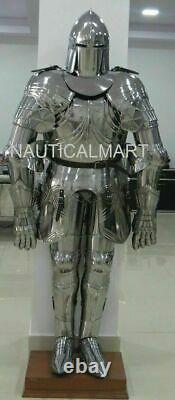 Medieval Knight Wearable Suit Of Armor Crusader Gothic Full Body Armour Suit