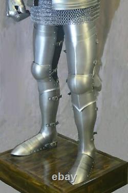 Medieval Knight Wearable Suit Of Armor Crusader Gothic Full Body Armour Suit