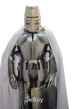 Medieval Knight Wearable Suit Of Armor Crusader Gothic Full Body Armour costume