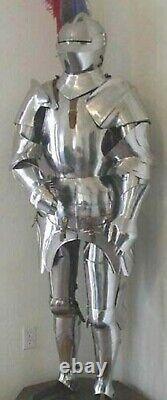 Medieval Knight Wearable Suit Of Armor Knights Crusader Larp Reenactment Armour