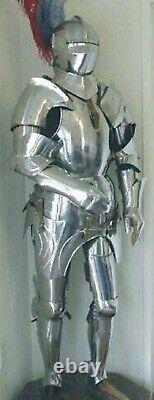 Medieval Knight Wearable Suit Of Armor Knights Crusader Larp Reenactment Armour