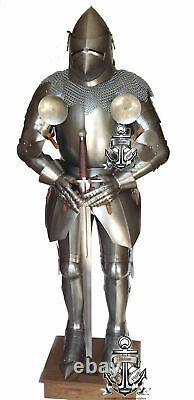 Medieval Knight Wearable Suit Of Armor Pig Face Full Body Armour Suit Christmas